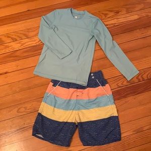 Primary Rashguard / Andy & Evan Swim Trunks